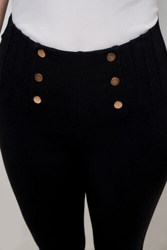 Black High-Waisted Leggings, Black, image 5